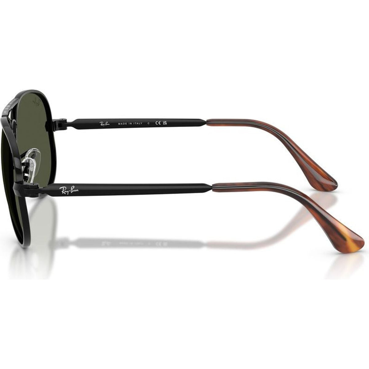 Aviator Max RB3925, Black/Green Glass Lenses 62 Eye Size