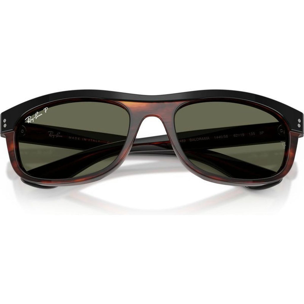 Balorama RB2489, Black on Havana/Green Polarised Glass Lenses