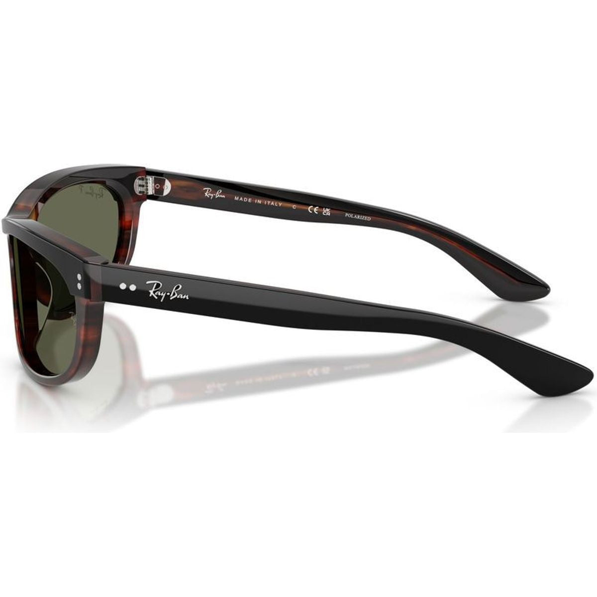 Balorama RB2489, Black on Havana/Green Polarised Glass Lenses
