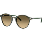 Bernard RB2230, Transparent Shade Fantasy Green/Brown Gradient Glass Lenses 51 Eye Size