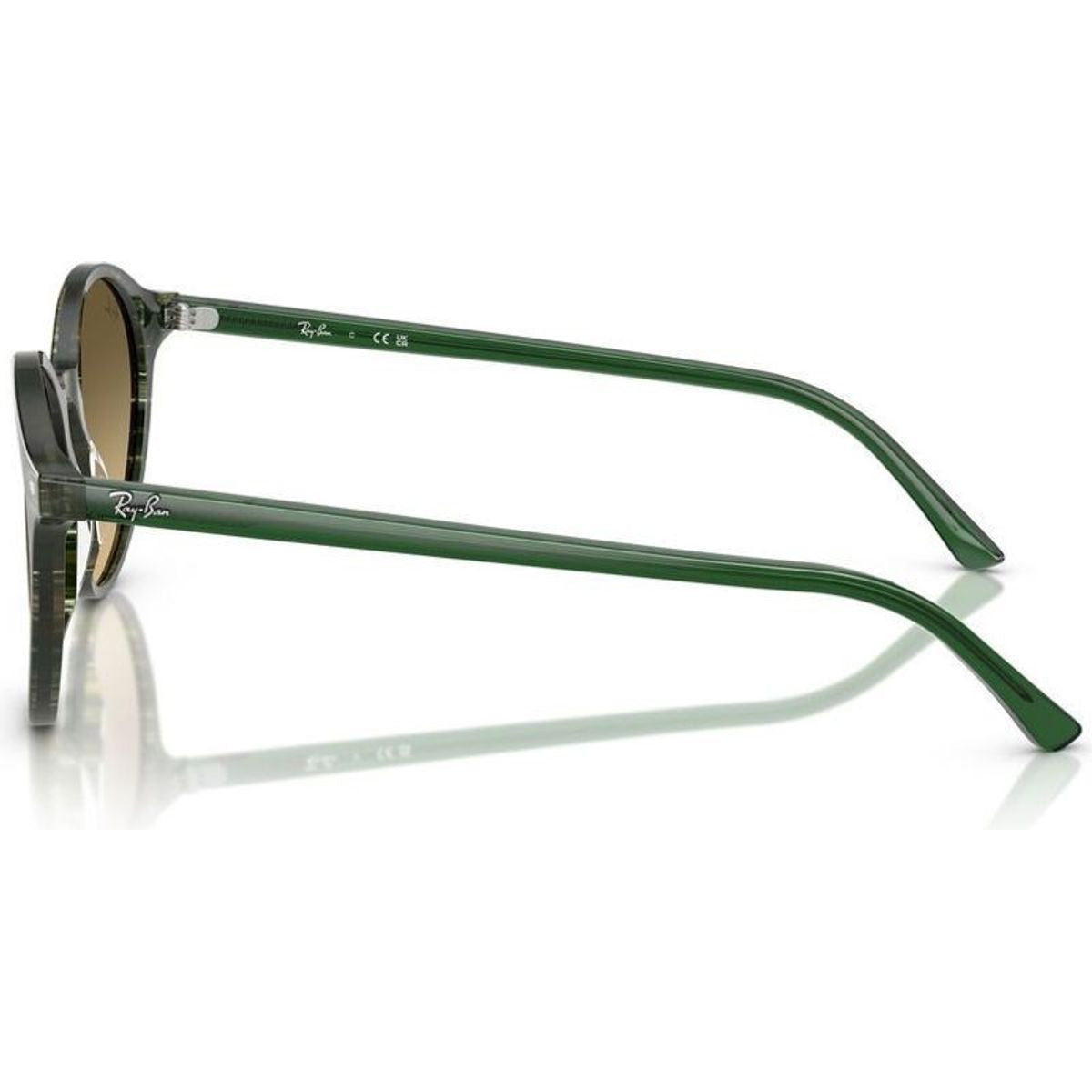 Bernard RB2230, Transparent Shade Fantasy Green/Brown Gradient Glass Lenses 51 Eye Size