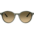 Bernard RB2230, Transparent Shade Fantasy Green/Brown Gradient Glass Lenses 53 Eye Size