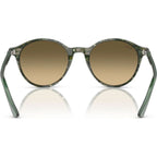 Bernard RB2230, Transparent Shade Fantasy Green/Brown Gradient Glass Lenses 53 Eye Size
