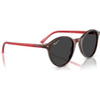 Bernard RB2230, Transparent Shade Fantasy Red/Black Glass Polarised Lenses 51 Eye Size