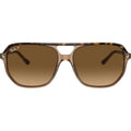 Bill One RB2205, Havana on Transparent Brown/Brown Gradient Polarised Glass Lenses 60 Eye Size