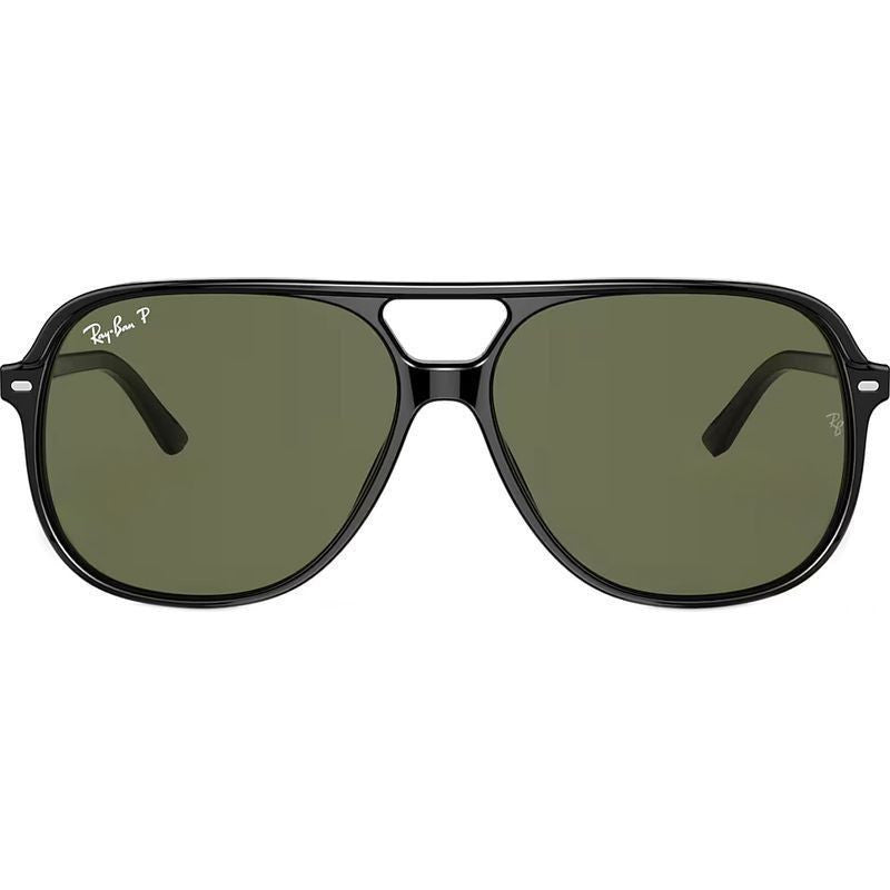 Bill RB2198, Black/Green Polarised Glass Lenses 56 Eye Size