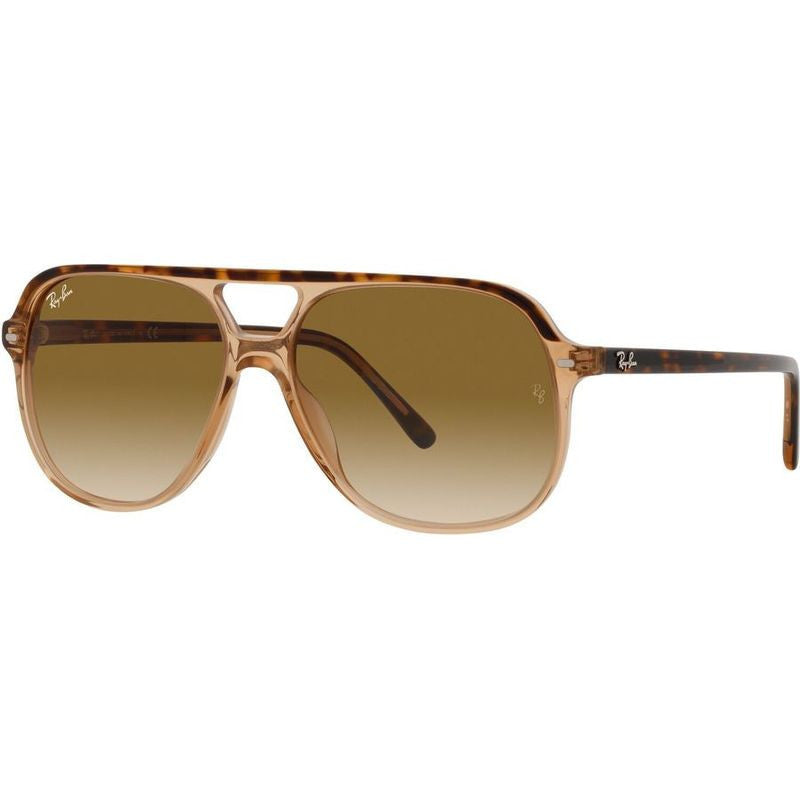 Bill RB2198, Havana and Transparent Brown/Clear and Brown Gradient Glass Lenses 56 Eye Size