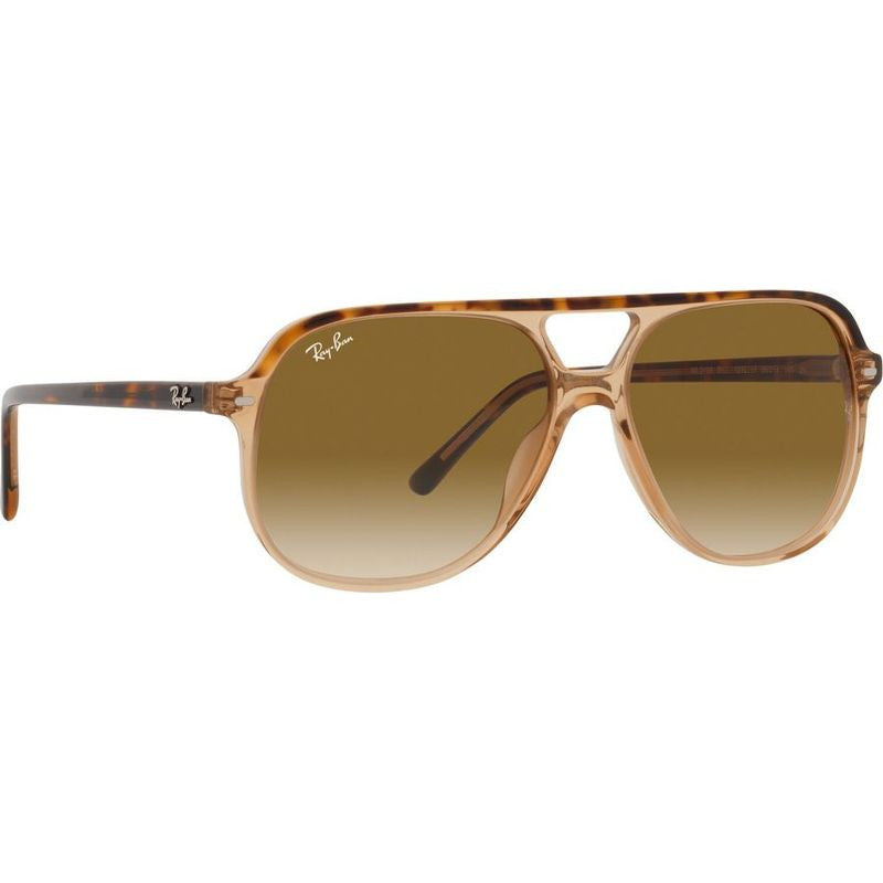 Bill RB2198, Havana and Transparent Brown/Clear and Brown Gradient Glass Lenses 60 Eye Size