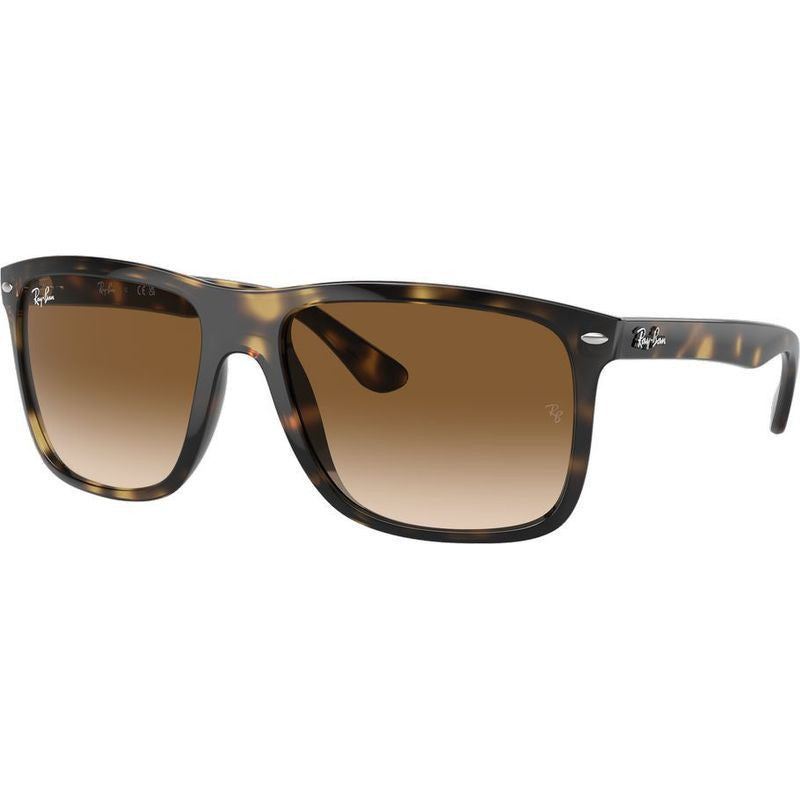 Boyfriend Two RB4547, Havana/Brown Clear Gradient Glass Lenses 60 Eye Size