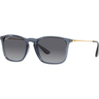 Chris RB4187, Transparent Blue/Grey Gradient Polarised Lenses