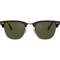 Clubmaster Classic RB3016, Black/Green Glass Lenses 51 Eye Size