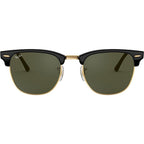 Clubmaster Classic RB3016, Black/Green Glass Lenses 51 Eye Size