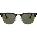 Clubmaster Classic RB3016, Black/Green Glass Polarised Lenses 51 Eye Size