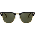Clubmaster Classic RB3016, Black/Green Glass Lenses 55 Eye Size