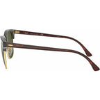 Clubmaster Classic RB3016, Mock Tort Arista/Green Glass Lenses 51 Eye Size