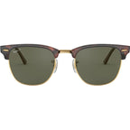 Clubmaster Classic RB3016, Mock Tort Arista/Green Glass Lenses 49 Eye Size