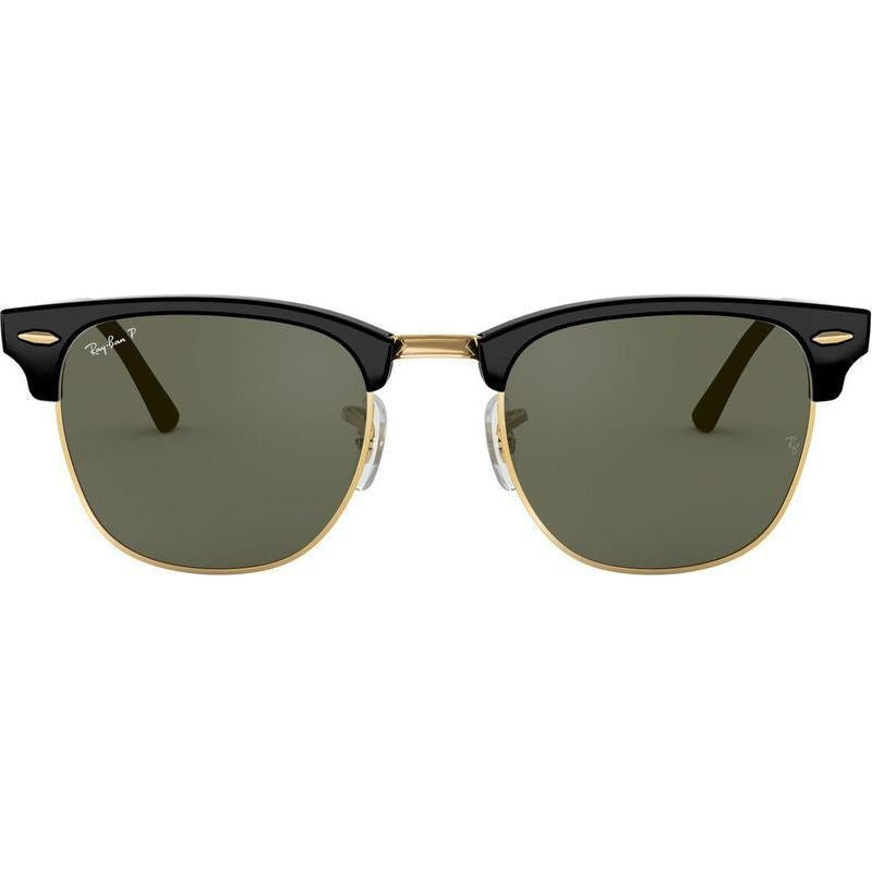 Clubmaster Classic RB3016F, Black/Green Polarised Glass Lenses