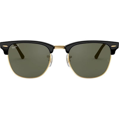 Clubmaster Classic RB3016F, Black/Green Polarised Glass Lenses