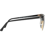 Clubmaster Classic RB3016F, Black on Arista/Green Glass Lenses