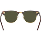 Clubmaster Classic RB3016F, Mock Tortoise on Arista/Green Glass Lenses