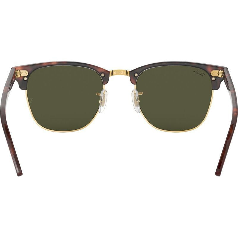 Clubmaster Classic RB3016F, Mock Tortoise on Arista/Green Glass Lenses