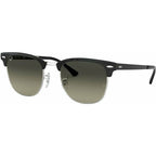 Clubmaster Metal RB3716, Black on Silver/Grey Gradient Glass Lenses