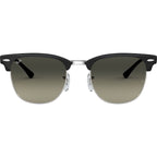 Clubmaster Metal RB3716, Black on Silver/Grey Gradient Glass Lenses
