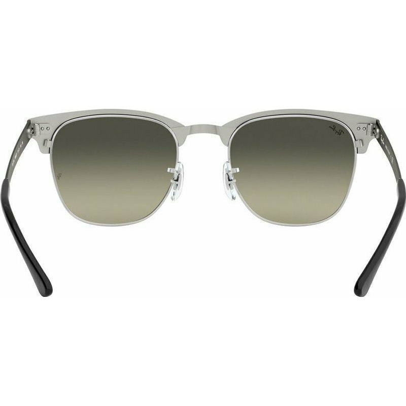 Clubmaster Metal RB3716, Black on Silver/Grey Gradient Glass Lenses