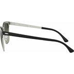 Clubmaster Metal RB3716, Black on Silver/Grey Gradient Glass Lenses