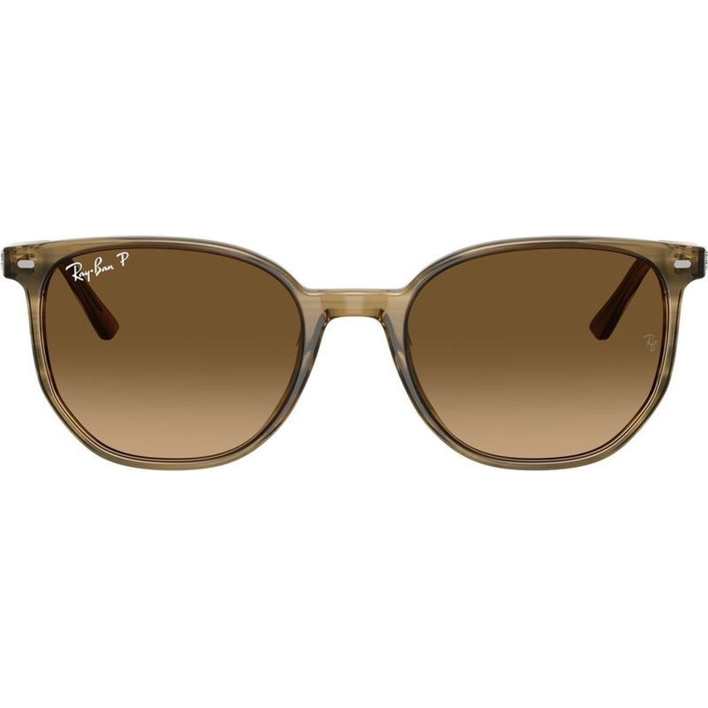 Elliot RB2197, Striped Green/Brown Gradient Polarised Glass Lenses 52 Eye Size