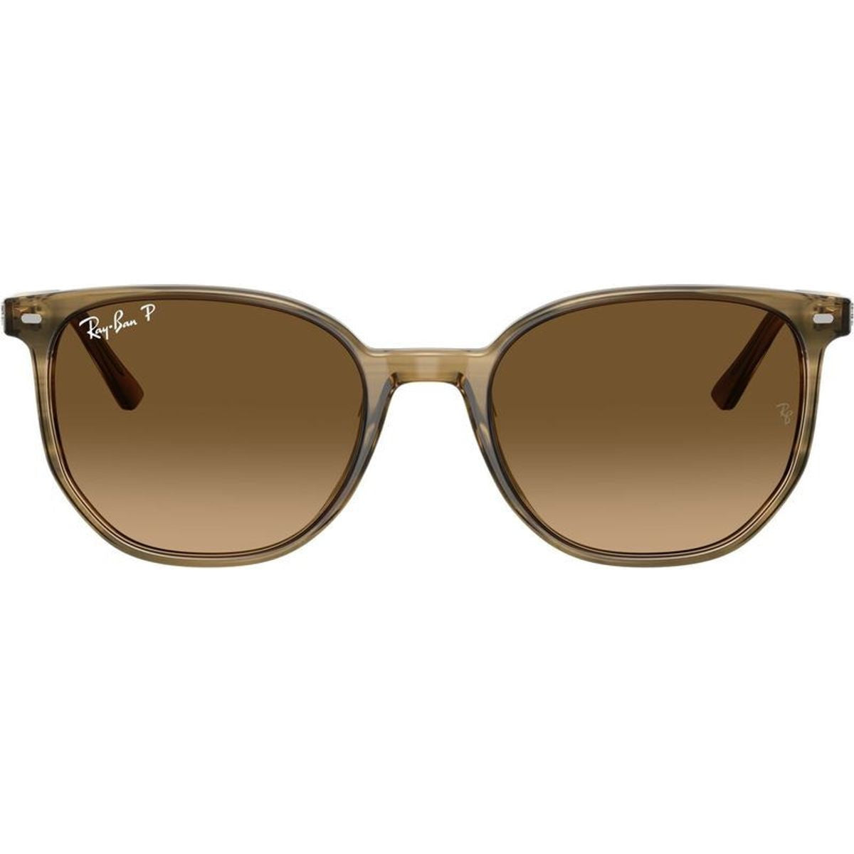 Elliot RB2197, Striped Green/Brown Gradient Polarised Glass Lenses 52 Eye Size