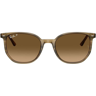 Elliot RB2197, Striped Green/Brown Gradient Polarised Glass Lenses 52 Eye Size