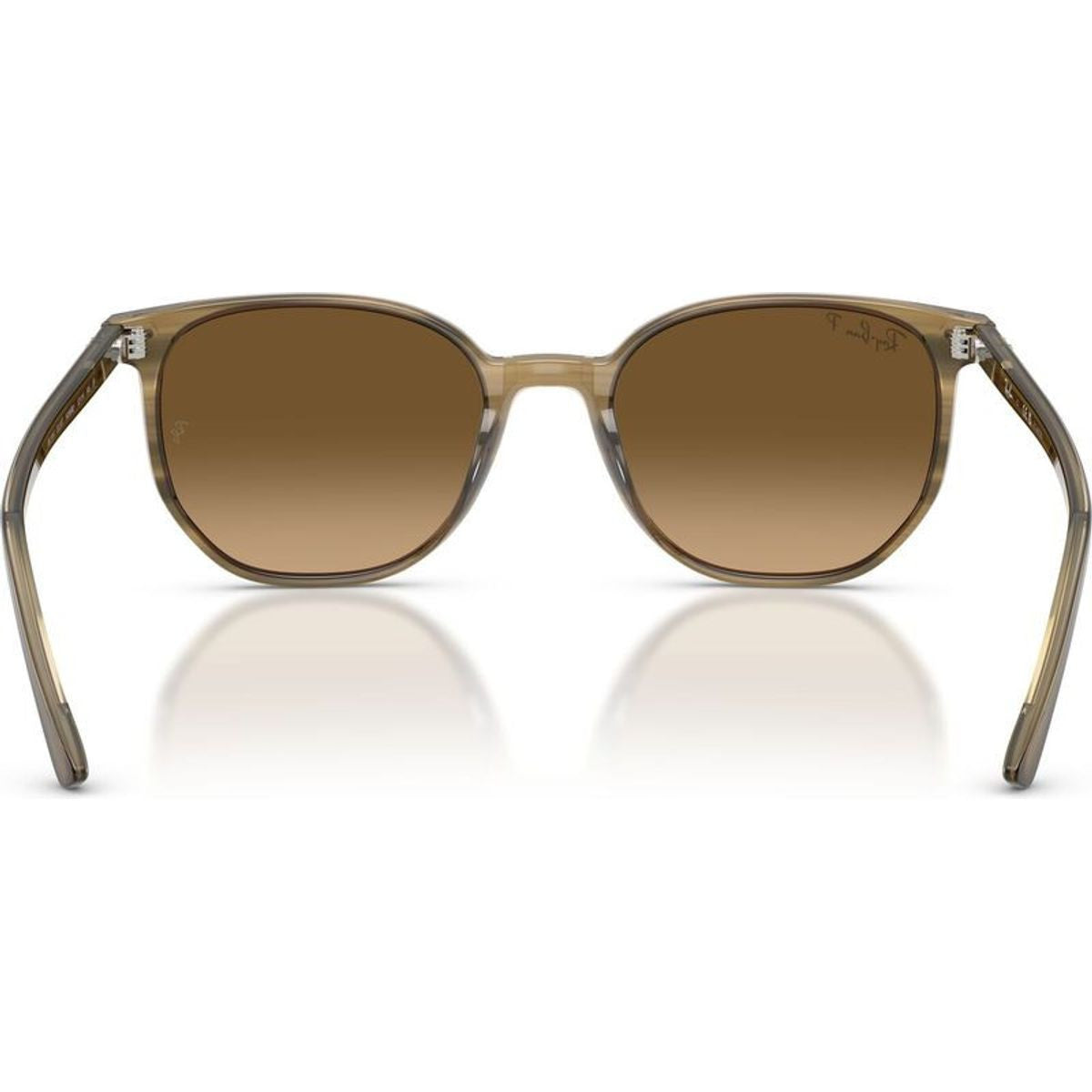 Elliot RB2197, Striped Green/Brown Gradient Polarised Glass Lenses 52 Eye Size
