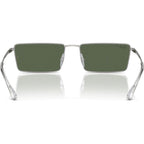 Emy RB3741, Silver/Dark Green Polarised Lenses 56 Eye Size
