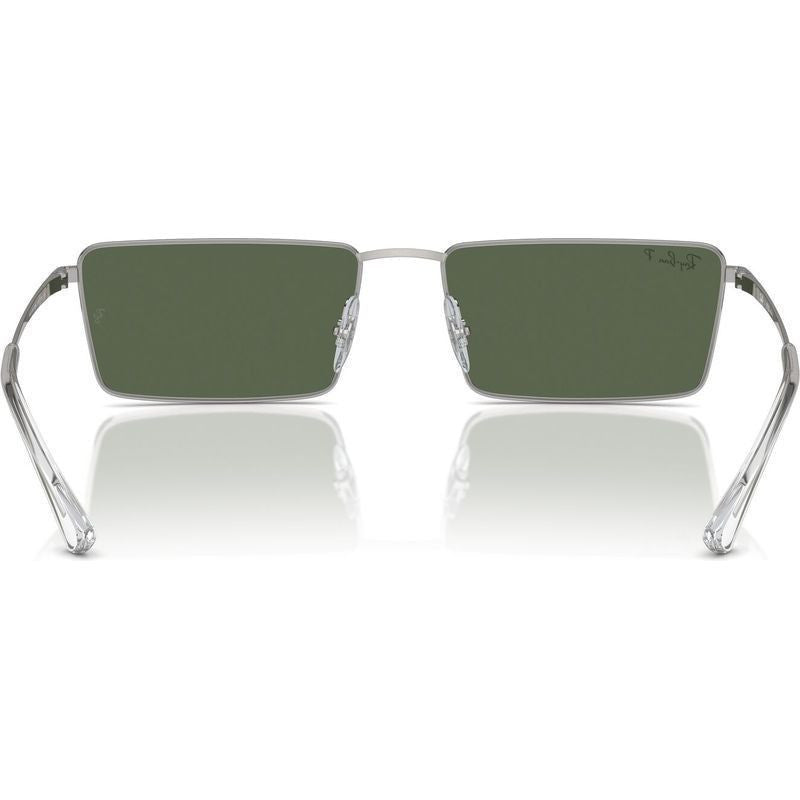 Emy RB3741, Silver/Dark Green Polarised Lenses 56 Eye Size