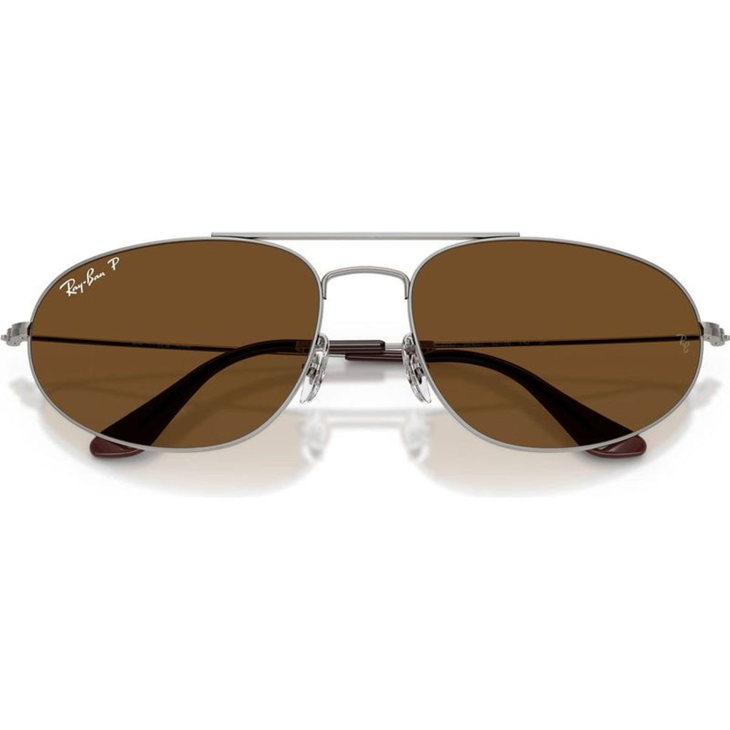 Explorer IV RB3945, Gunmetal/Brown Polarised Glass Lenses 60 Eye Size