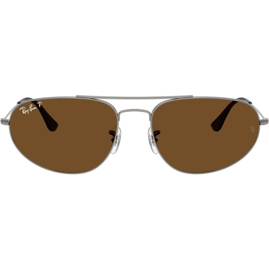 Explorer IV RB3945, Gunmetal/Brown Polarised Glass Lenses 60 Eye Size