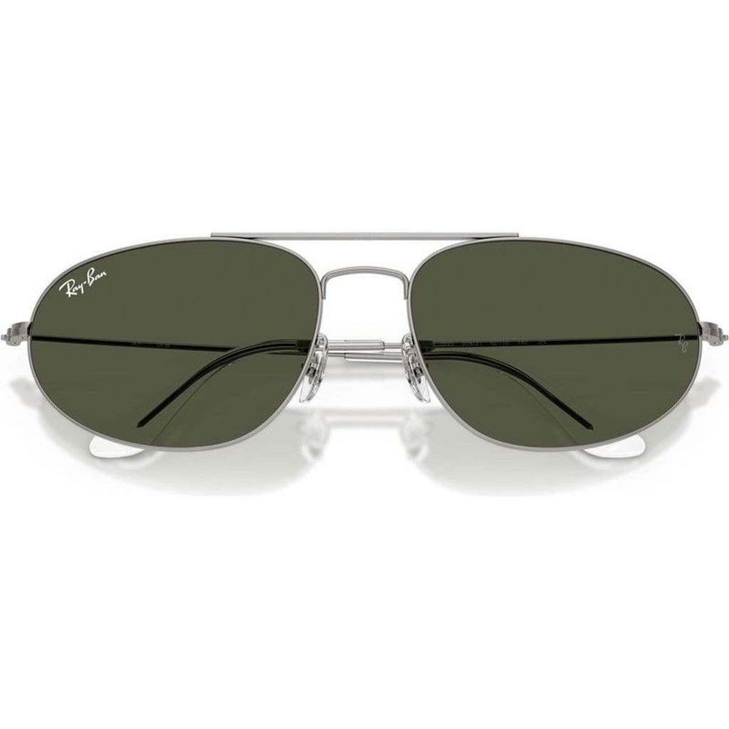 Explorer IV RB3945, Gunmetal/Green Glass Lenses 60 Eye Size
