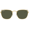 Frank RB3857, Legend Gold/G15 Green Polarised Glass Lenses 48 Eye Size