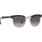 Hawkeye RB2298, Black on Transparent/Grey Gradient Polarised Glass Lenses 52 Eye Size