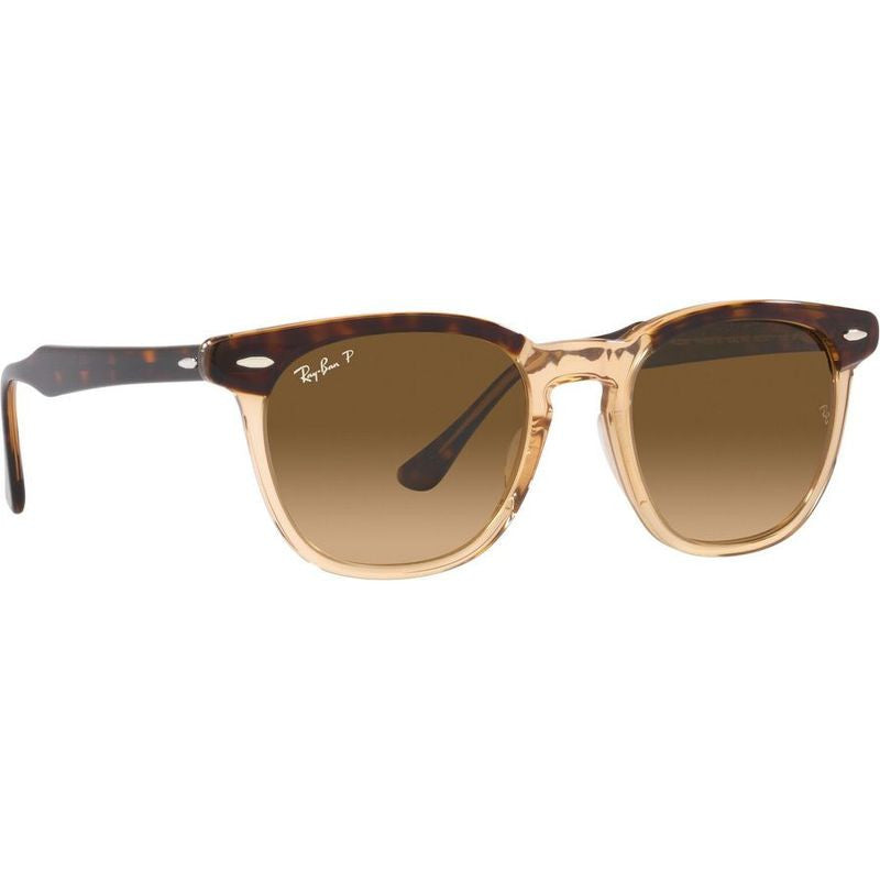 Hawkeye RB2298, Havana and Transparent Brown/Brown Gradient Polarised Glass Lenses 52 Eye Size