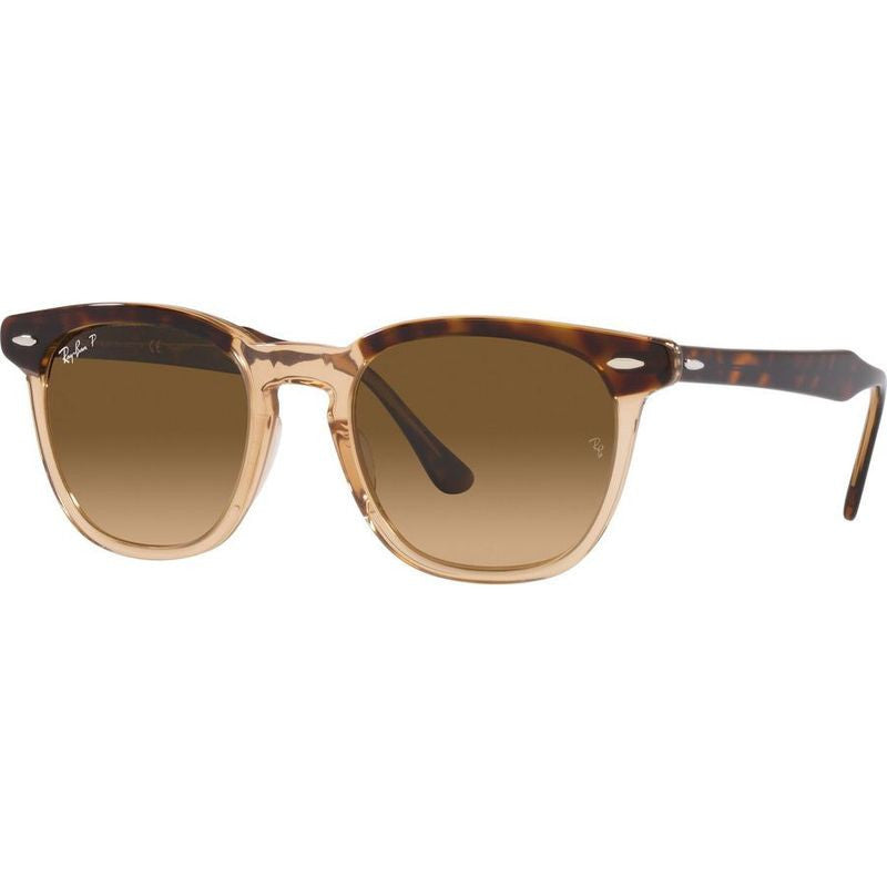 Hawkeye RB2298, Havana and Transparent Brown/Brown Gradient Polarised Glass Lenses 52 Eye Size