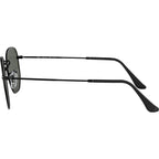 Hexagonal Flat RB3548N, Black/Green Polarised Glass Lenses 51 Eye Size