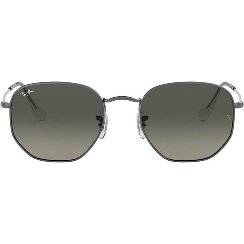 Hexagonal Flat RB3548N, Gunmetal/Dark Grey Glass Gradient Lenses 54 Eye Size