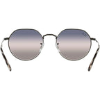 Jack RB3565, Black/Pink Blue Gradient Glass Lenses 53 Eye Size