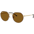 Jack RB3565, Matte Havana on Matte Arista/Brown Glass Lenses 55 Eye Size