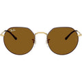 Jack RB3565, Matte Havana on Matte Arista/Brown Glass Lenses 53 Eye Size