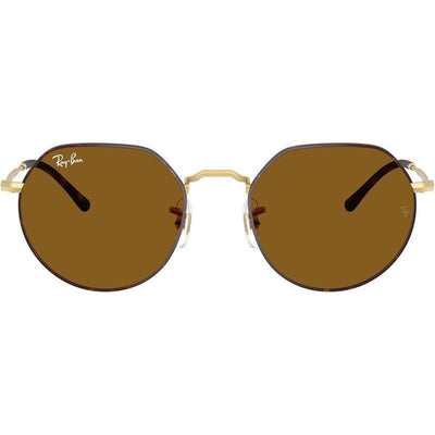 Jack RB3565, Matte Havana on Matte Arista/Brown Glass Lenses 53 Eye Size