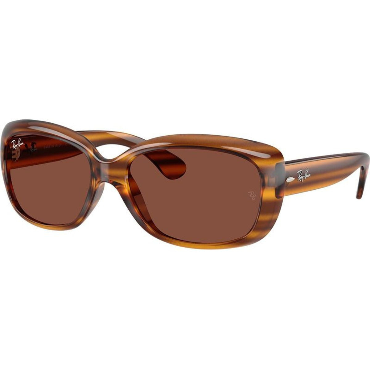 Jackie Ohh RB4101, Striped Red Havana/Red Glass Lenses