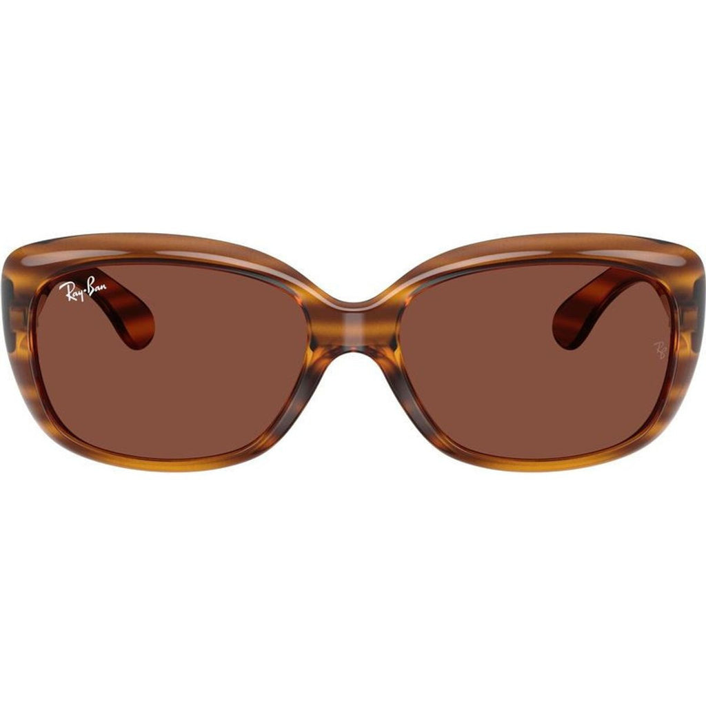 Jackie Ohh RB4101, Striped Red Havana/Red Glass Lenses